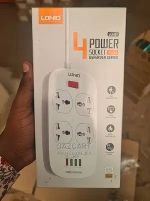 Ldnio 4 Way Power Socket With 4 Usb Ports Defender Series