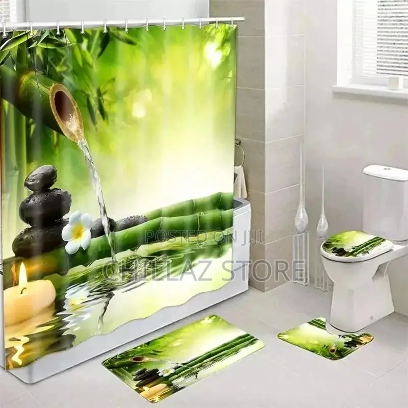 4pcs Waterproof Bathroom Set