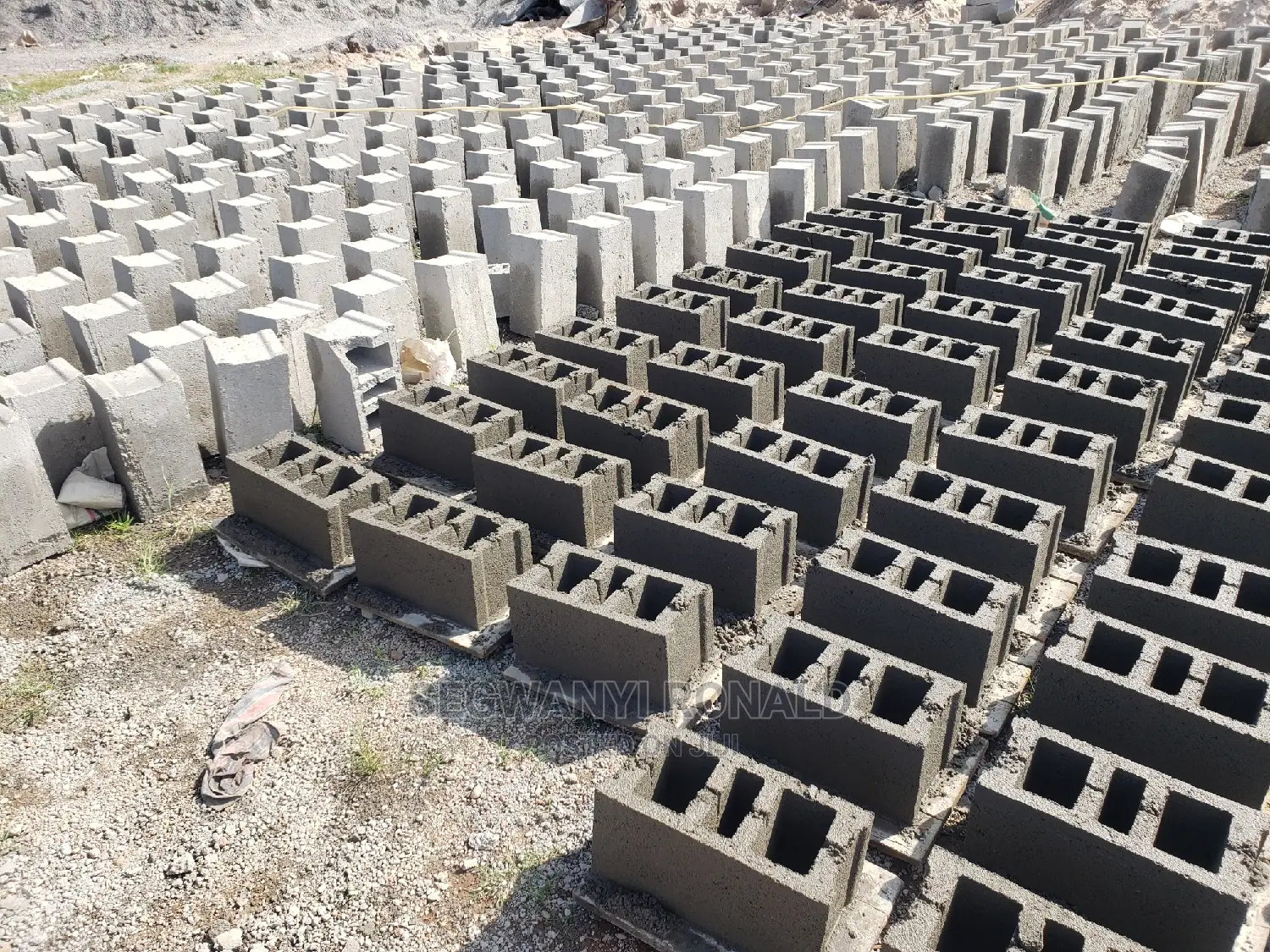 Cheaper Blocks Made on Site and Pavers Using a Machine