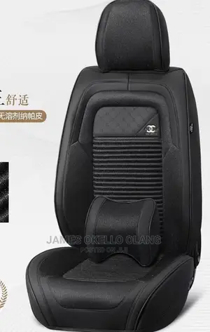 Black and Cream Seat Cover