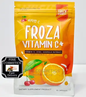 FROZA Vitamin C and ZINC Dietary Skin Supplement 60 Tabs