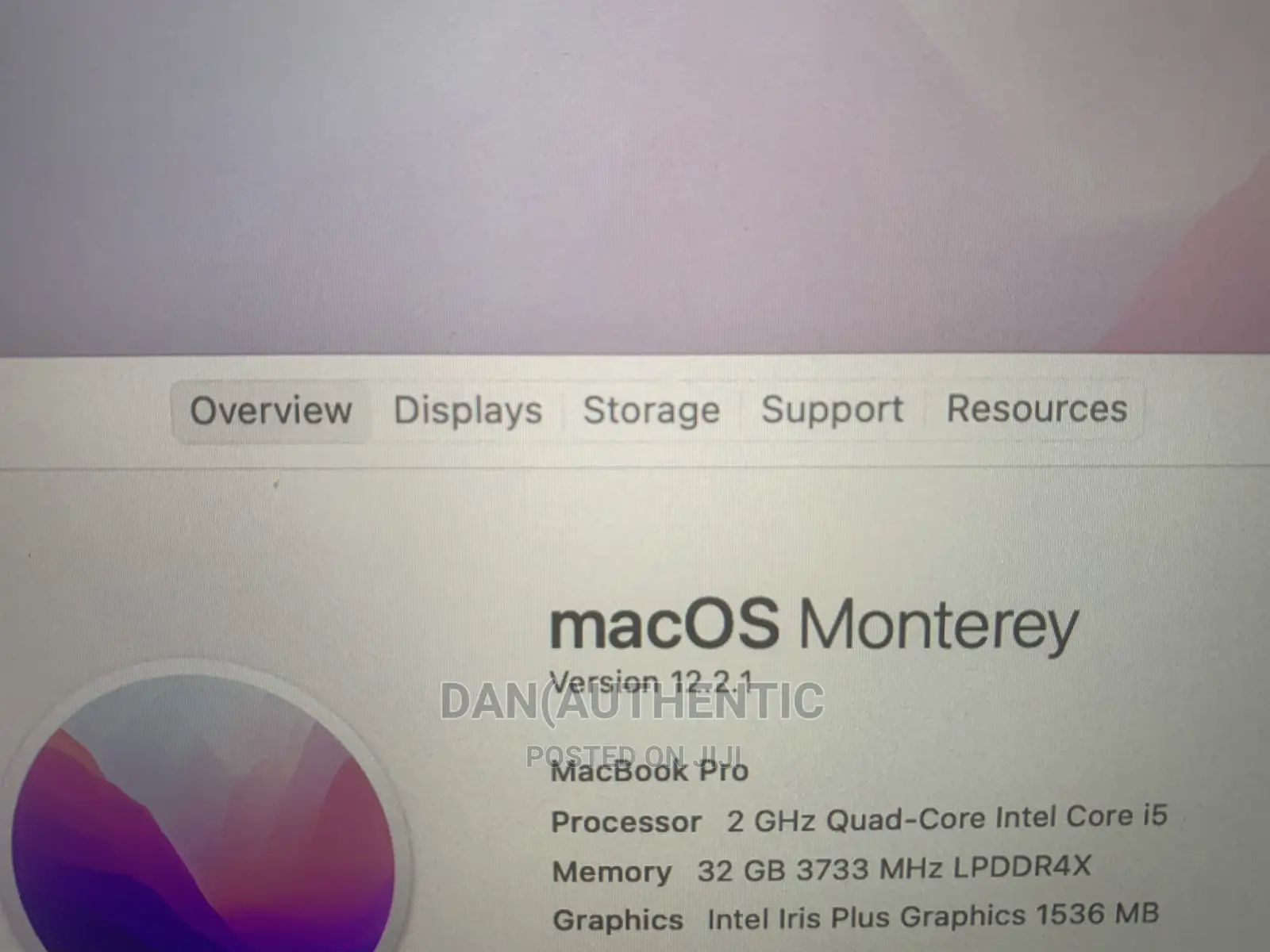 Laptop Apple MacBook Pro 2020 32GB Intel Core I5 SSD 1T
