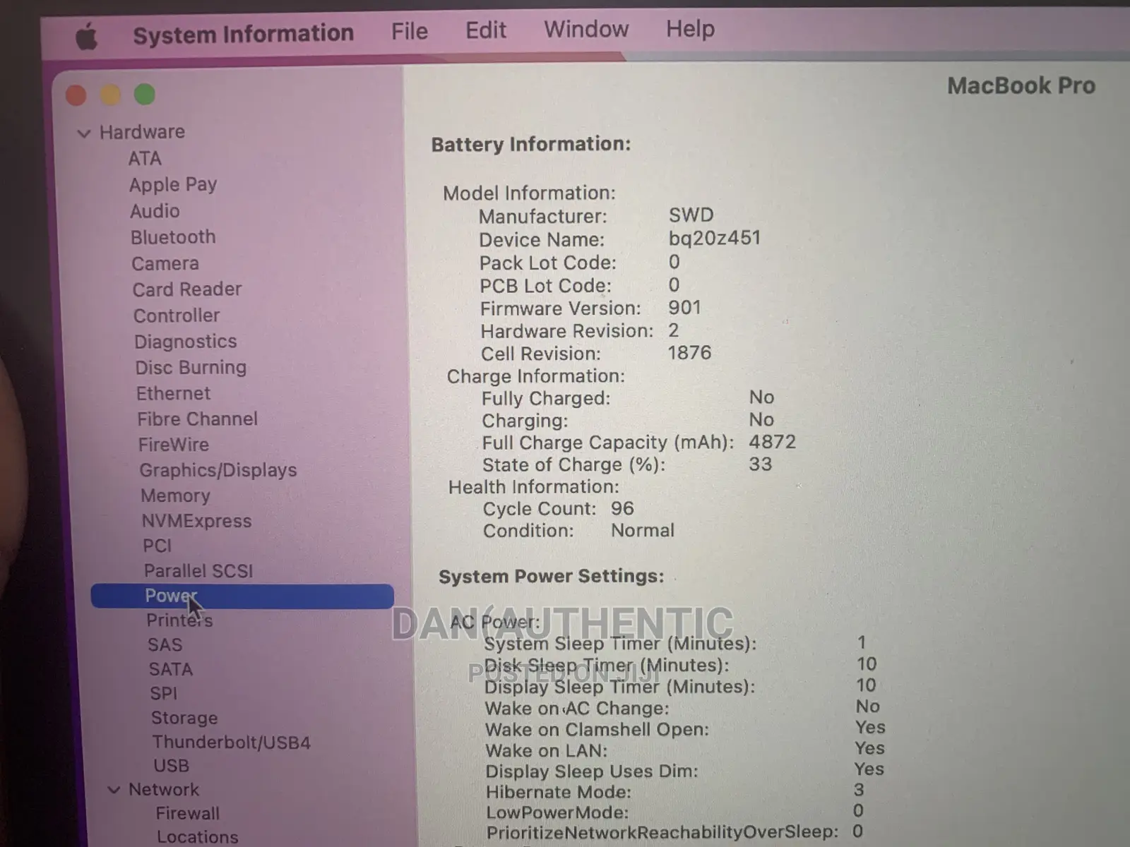 Laptop Apple MacBook Pro 2020 32GB Intel Core I5 SSD 1T
