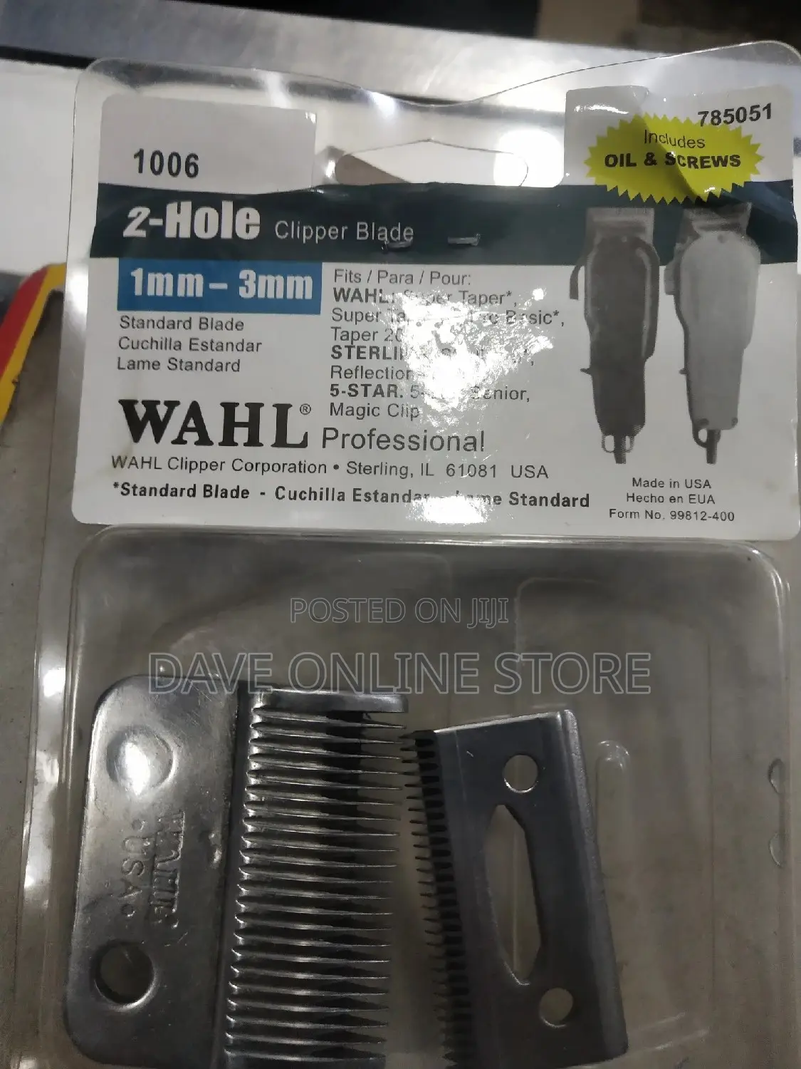 Wahl Replacement Blades 2 Hole