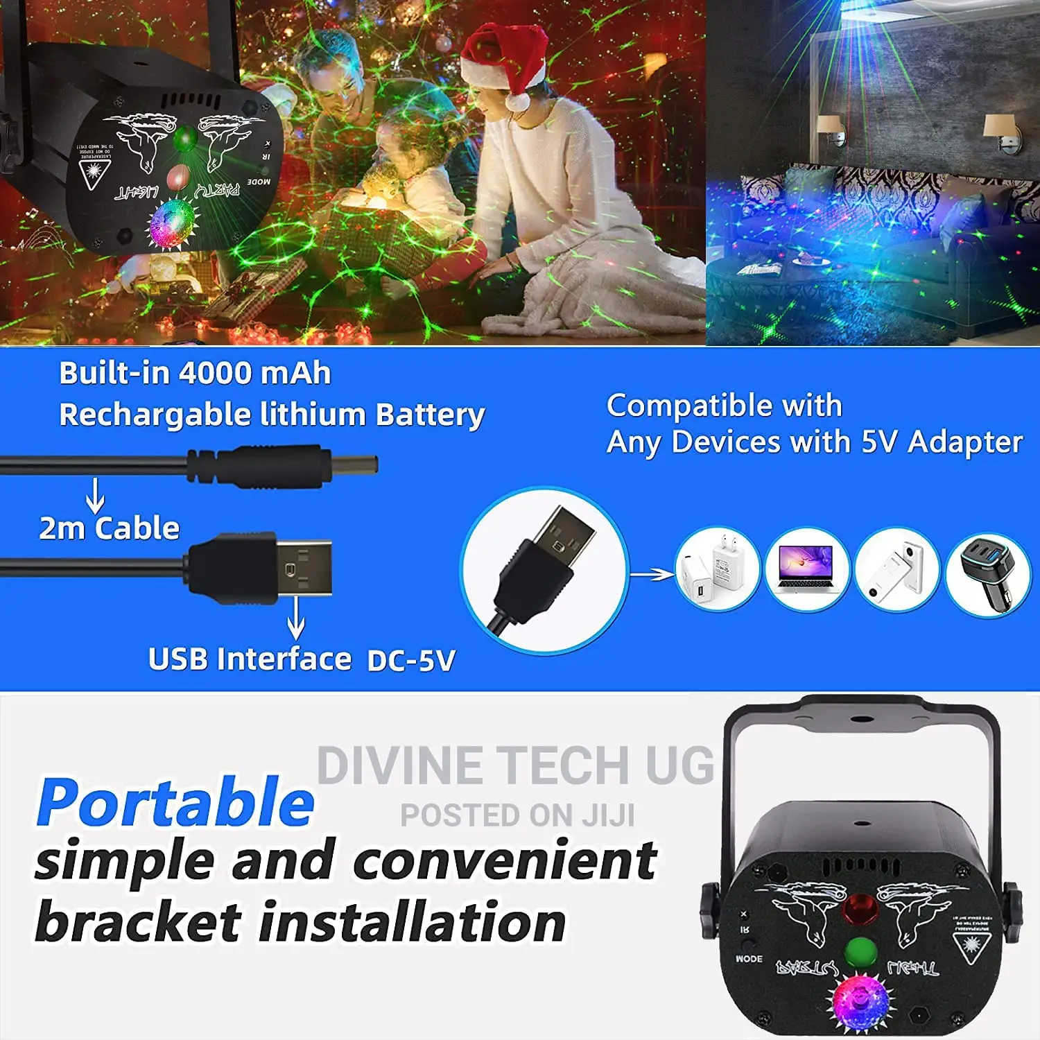 Mini Stage Lights DJ Club Disco Party Lights