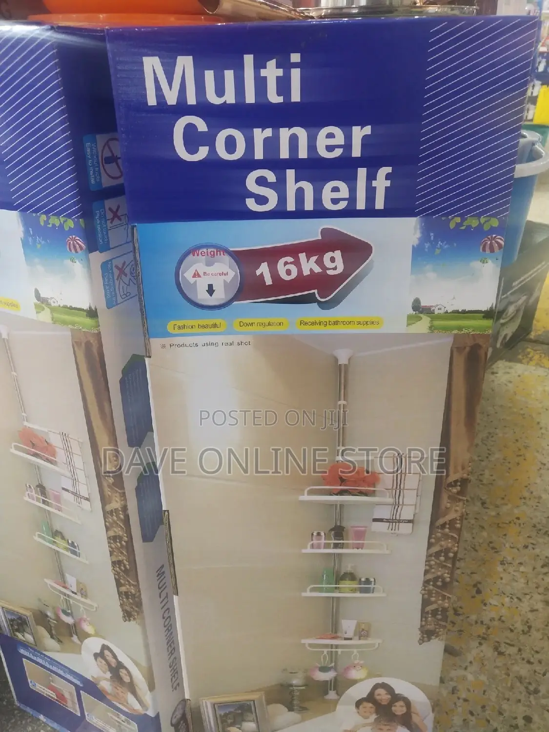 Bathroom Corner Storage Rack