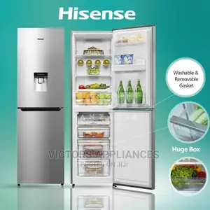 Hisense 341L Double Door Refrigerator With Water Dispenser