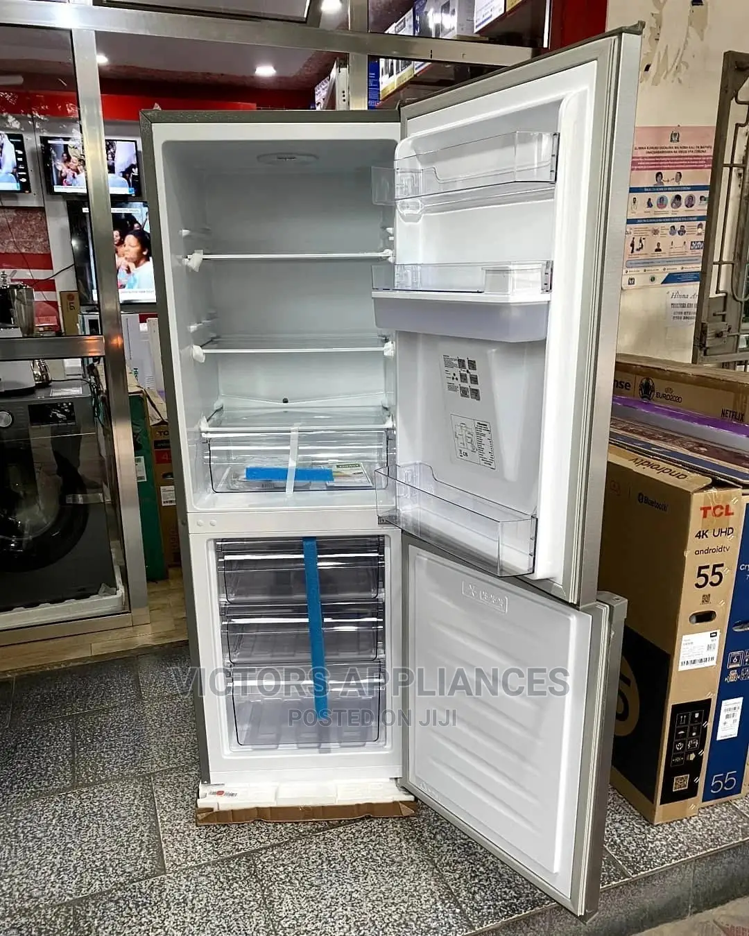 Hisense 341L Double Door Refrigerator With Water Dispenser