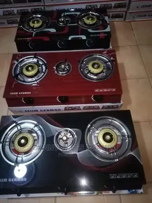 Glass Gas Cookers With Three Burners.