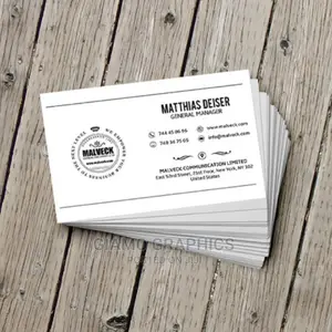 Business Cards One Side