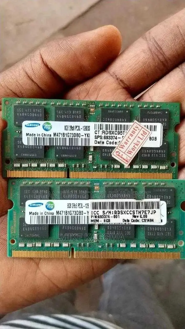 8gb X2 DDR3L Ram Chip for Laptop
