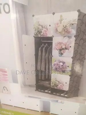 2 Column Plastic Wardrobe