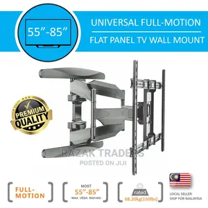 V-Star 55”-85” Double Arm Full Motion Heavy-Duty - Tv Mount