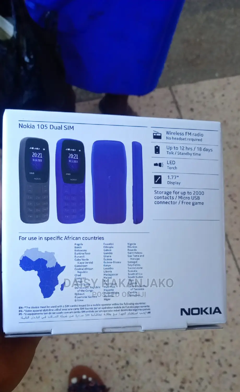 New Nokia 105 Black