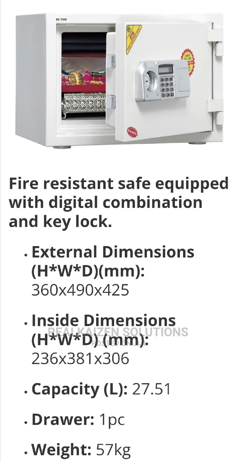 Korea UNIVERSAL LCD Fireproof Digital Keypad Key Vault Safe