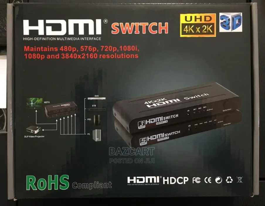 Hdmi Switch 5 In 1