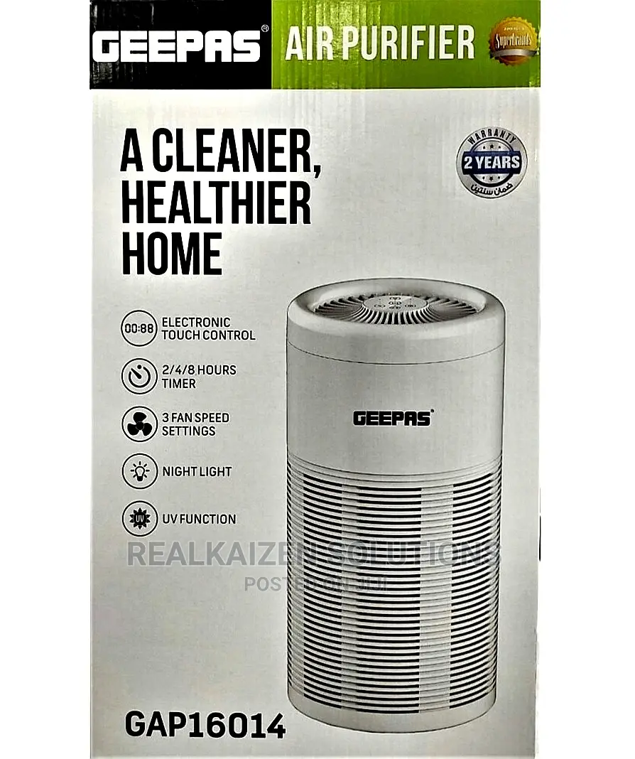 GEEPAS 3-Speed Touch Control UV Function Air Purifier