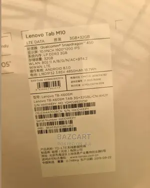 New Lenovo Tab M10 32 GB Black