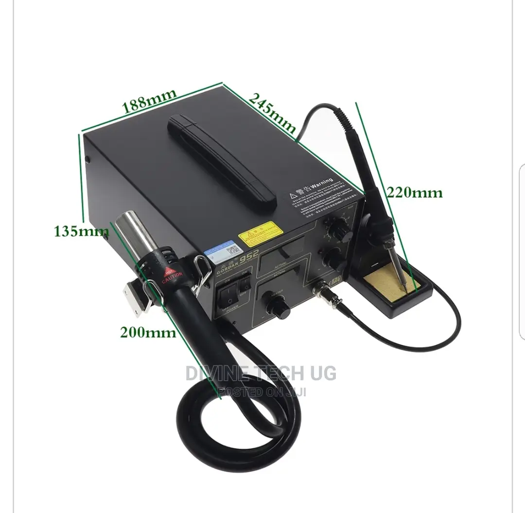 Gordak 952 Soldering Iron 2 In1 SMD Rework Station Double Di