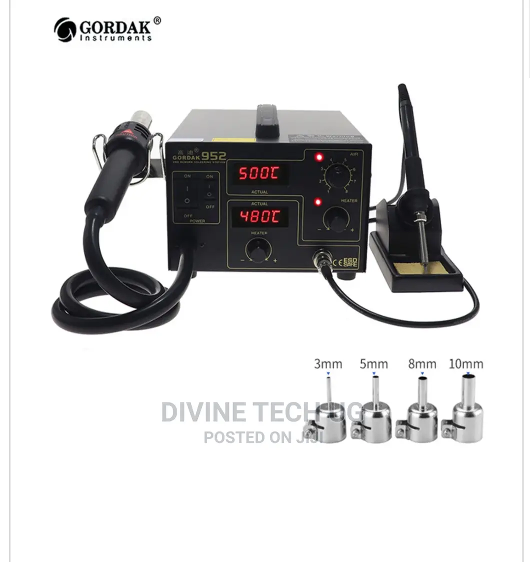 Gordak 952 Soldering Iron 2 In1 SMD Rework Station Double Di
