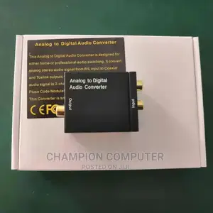 Aux/Banana to Optical/Analog to Digital Audio Converter