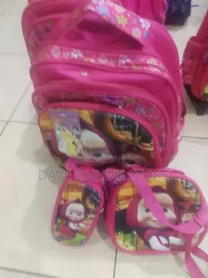 3 Kids Trolley School Bag Set
