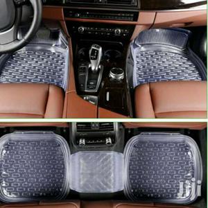 BLACK Transparent Universal PVC Car Mats Floor Mat Full Set
