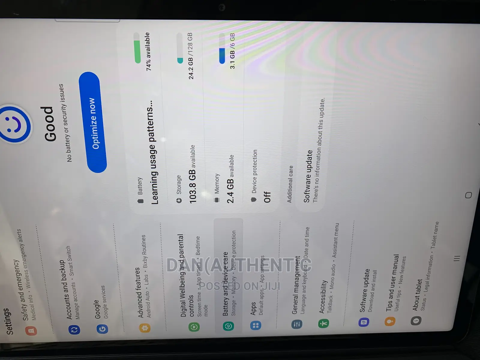 New Samsung Galaxy Tab S7 128 GB Black