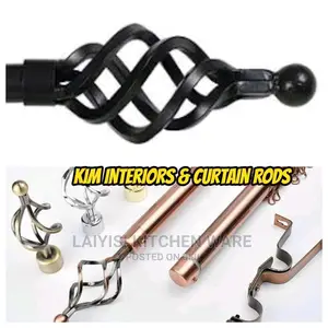 6metres Curtain Rods With Apair of Endcaps