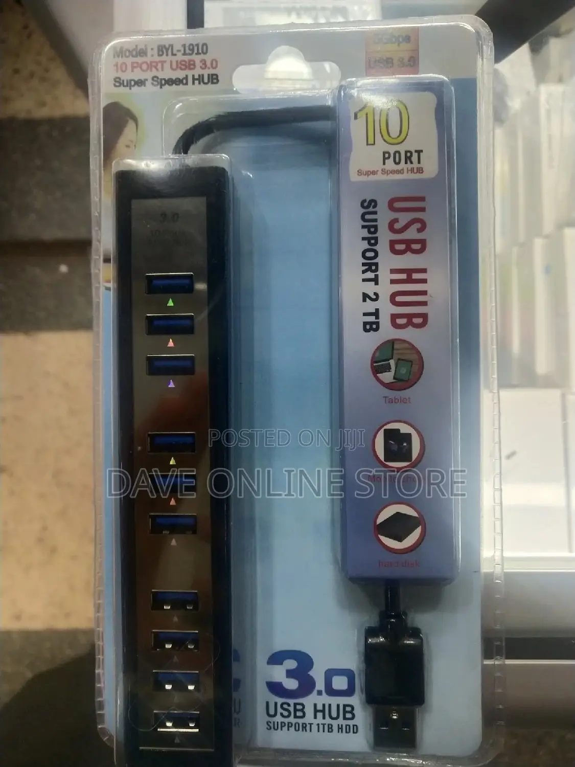 3.0 Super Speed 10 Port Usb Hub