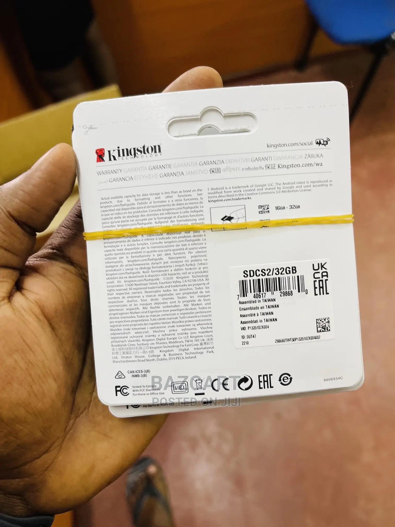 Kingston 128gb 100mb/S Memory Card With SD Adapter