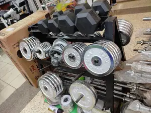 Gym Weight Plates and Dumbbells