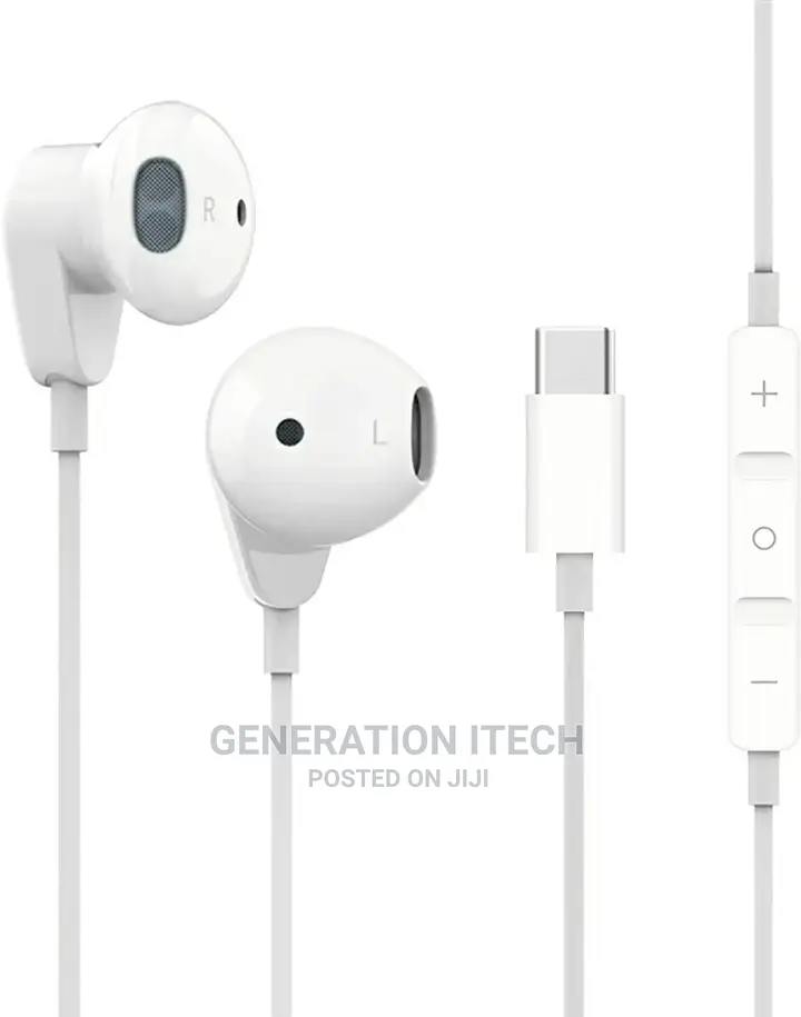 USB C Earphones With Mic Volume Control