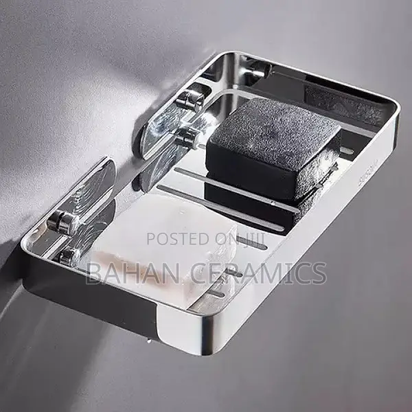 Stainless Double Soap Holders.