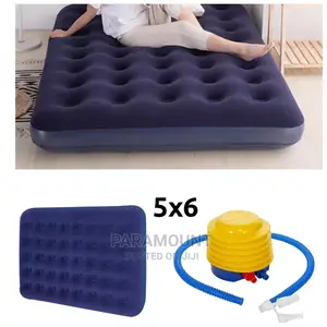 Inflatable Mattress With It's Pump