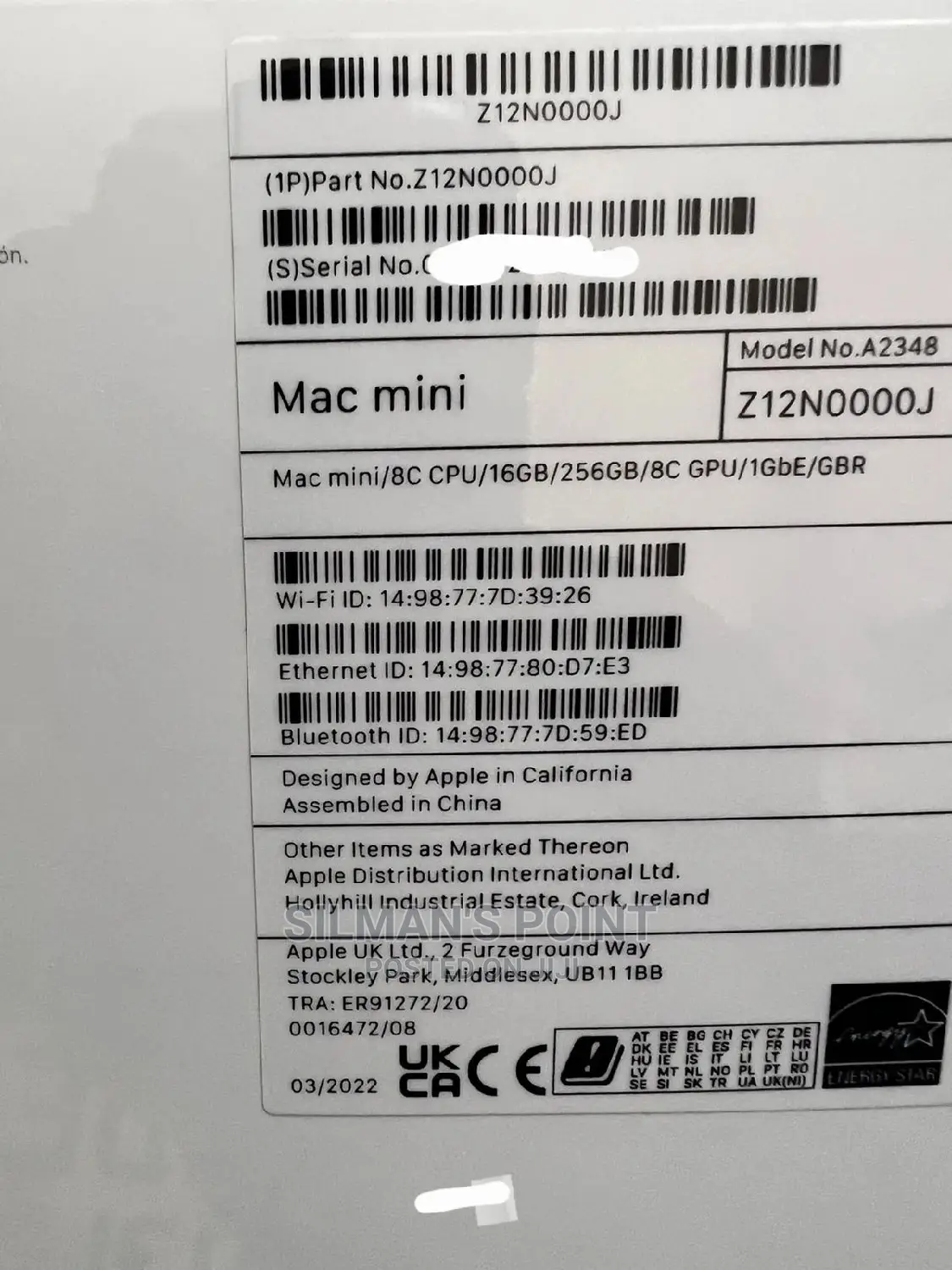 New Desktop Computer Apple iMac M1 16GB Apple M1 256GB