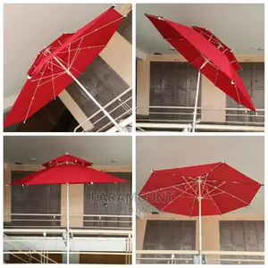 Tilting Double Canopy Umbrella (2.1 Meters)