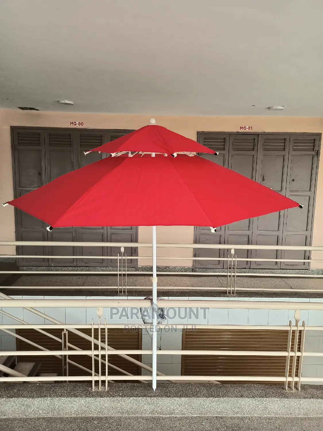Tilting Double Canopy Umbrella (2.1 Meters)