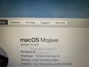 Laptop Apple MacBook Air 2014 4GB Intel Core I5 SSD 256GB
