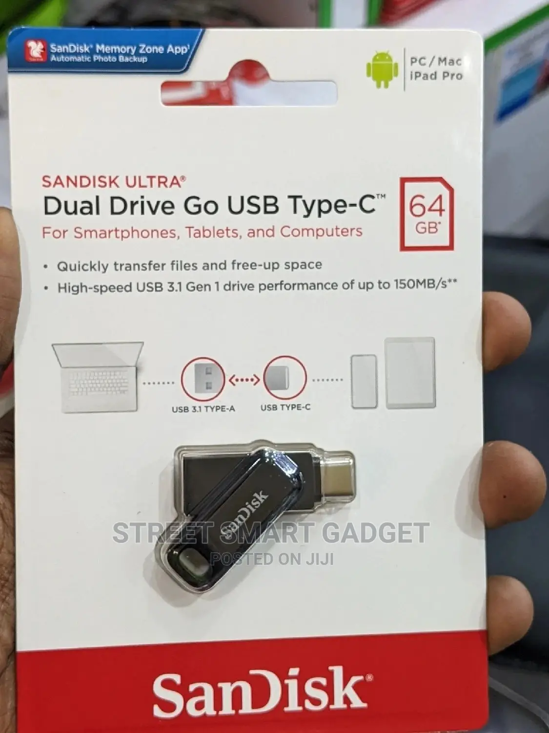 Sandisk 64gb Dualgodrive Type-C