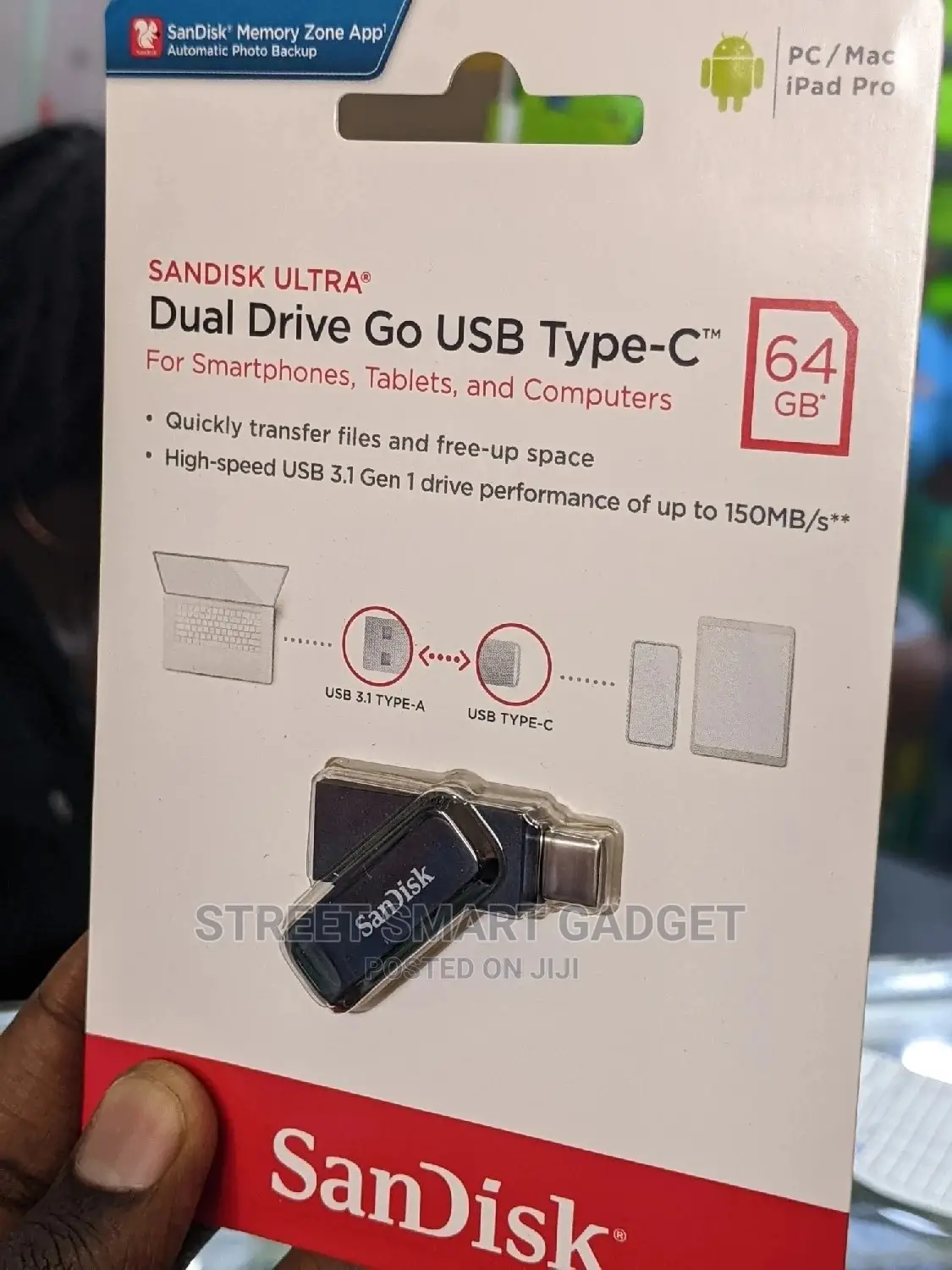 Sandisk 64gb Dualgodrive Type-C