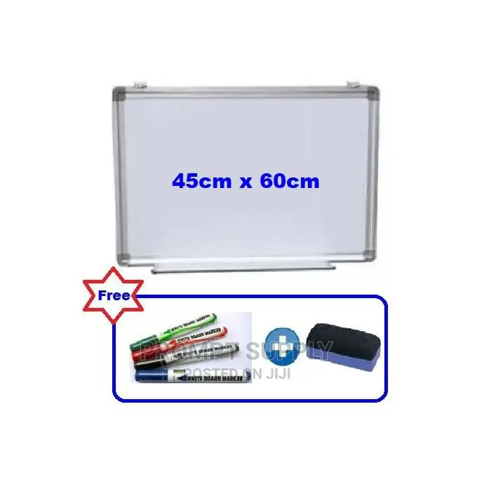 45x60cm White Board With 4 Markers and Duster