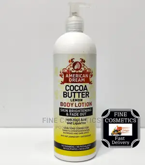 American Dream Cocoa Butter and Lemon Fade Out Kojic Lotion