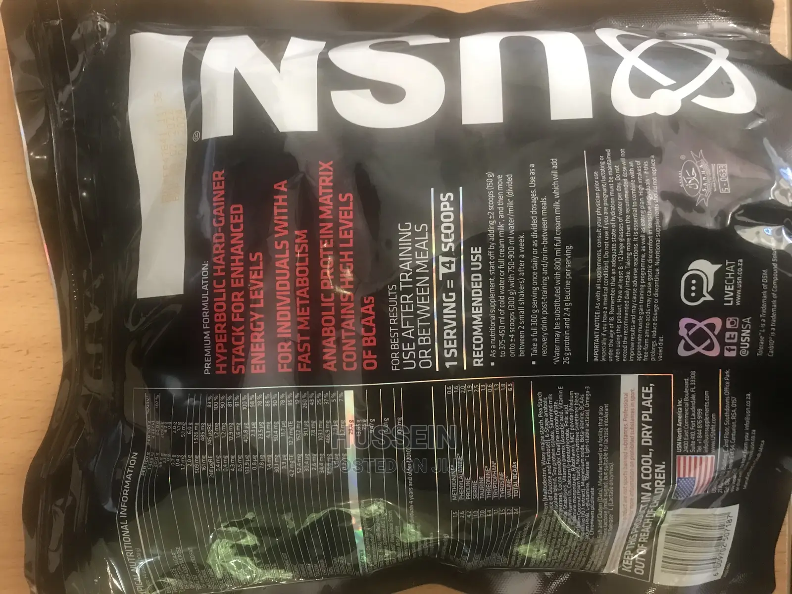 Hyperbolic Mass Gainer 1kg Strawberry Discount