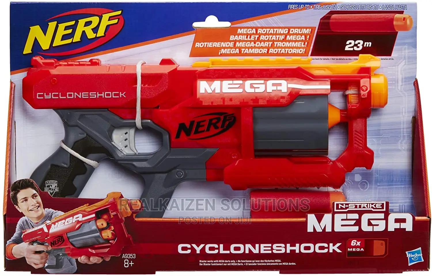 NERF N-Strike Plastic Mega Cycloneshock Blaster Gun