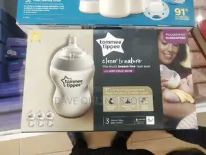 3 Pack Original Tommee Tippee 260ml Bottles