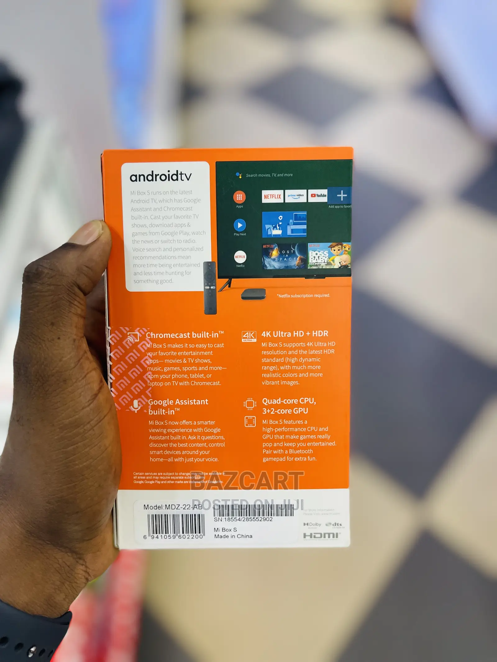 Mi Box S 4K Ultra Android Tv Box