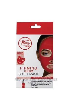 RIVAJ UK Firming Serum Sheet Mask With Pomegranate 3x25ml