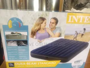 5*6 Intex Inflatable Mattress With 2 Pillows and Free Pump