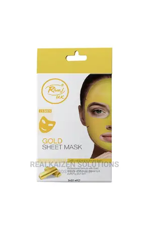 RIVAJ UK Gold Sheet Mask With Whitening Ingredient 3x25ml